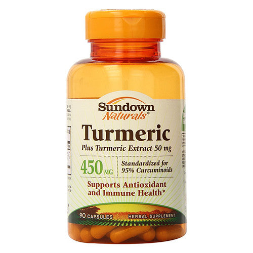 Sundown Naturals Turmeric Curcumin 450 mg Capsules, 90 ea